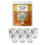 Lot de 7 pots en verre avec couvercle - yaourtire (a14a03 moulinex)