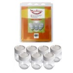 Lot de 7 pots en verre avec couvercle - yaourtire (a14a03 moulinex)
