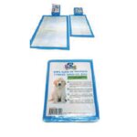 Lot de 7 tapis alse de propret petit chien ou dessous de litire 45x60 cm, bleu