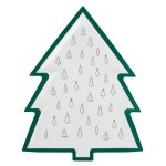 Lot 8 assiettes en papier sapin de no�l - env 23 cm de large x 30 cm de haut - ginger ray