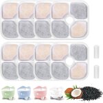 Lot de 8 filtres fontaine pour chats, filtres eponge fontanelle chats avec charbon actif et r�sine, triple ...