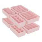 Lot de 8 s�parateurs de tiroirs, organiseur de sous - v�tements pliables, chaussettes et cravates, bo�tes ...