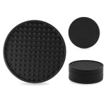 Lot de 8 sous - verres en silicone avec support, protection pour tout type de table, bois, verre, pierre ... Lot de 8 sous - verres en silicone avec support, protection pour tout type de table, bois, verre, pierre ...
