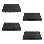 Lot de quatre filtres charbon type 190 fat190 d'origine hotte (481281718523 484000008578 )