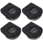 Lot de quatre filtres charbon type 200 200x180x28 mm hotte (481281718522 chf200 aeg airforce ariston ...