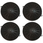 Lot de quatre filtres charbon type 211 chf211 210x26 mm hotte (fch240 480181700942 arthur martin electrolux ...