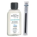 Lot recharge bouquet maison berger vent d'oc�an + 8 brins