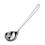 Louche a long manche en acier inoxydable, cuillre de service confortable a saisir, pot chaud cuillre ...