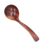 Louche a long manche sans odeur, cuillre a soupe en bois d'acacia pour mlanger