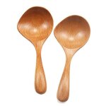 Promotion! louche a soupe en bois, grande cuillre a long manche, cuillre en bois, cuillre de service ...