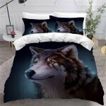 Loup housse de couette x imprim�� d animaux de dessin anim�� mignon parure de lit personnes ado fille ...