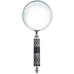 Loupe d�corative marron et blanche