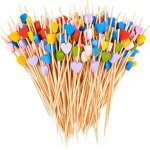 Love model - 100 pi�ces b�tons de cocktail, 12cm coeurs en bambou jetables, cure - dents en bois fournitures ...