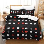 Love dead robots pcs parure de lit - housse de couette douce housse couette imprim�� d avecfermeture ...