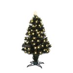 Luca lighting mercury sapin de no�l artificiel avec �clairage � fibres optiques - h90 cm - vert