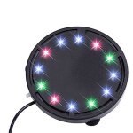 Lumire led waterproof pour les dcorations d'aquarium a la maison disque de pierre d'air aquarium rond ...