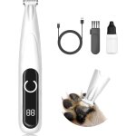 Lumire led et silencieuse 50 db tondeuse pour animaux de compagnie avec tte de lame en forme de r 18 ...
