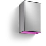 Luminaire philips hw&ca resonate applique carr� 2x8w inox