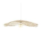 Luminaire suspension en bambou et m�tal d 75 cm