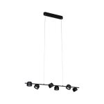 Luminaire en suspension led 3 - step - dim pane 2700k 6x350lm 6x4, 5w noir gradable