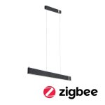 Luminaire en suspension led smart home zigbee 3. 0 jagun tunable white 1800lm / 0lm 21w anthracite gradable ...