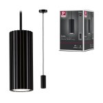 Luminaire en suspension lirena gu10 max. 10w noir mat m�tal