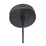 Luminaire suspension en m�tal noir d 5 cm