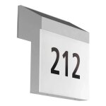 Lunano applique murale ext�rieure led moderne argent�e option de montage en angle ip44