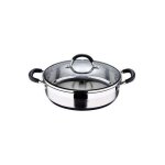 Lunch box �28x7, 5cm 3, 8l acier inoxydable avec couvercle foodies bgmp - 1503 - bk masterpro