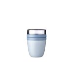 Lunch pot - mepal - ellipse mini - nordic blue - 300 ml et 120 ml - compatible lave - vaisselle