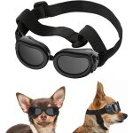 Lunettes pour chiens - noir, lunettes de soleil pour animaux de compagnie r�glables, lunettes de protection ...