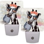 Lunettes girafe, veilleuse a brancher avec capteur automatique, veilleuse led blanc chaud pour chambre ... Lunettes girafe, veilleuse a brancher avec capteur automatique, veilleuse led blanc chaud pour chambre ...