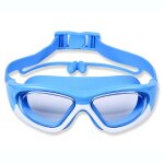Lunettes a grande monture bouchons d'oreilles confortables en silicone une pice bleu