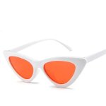 Lunettes de soleil yeux de chat pour femmes , petit triangle, vintage, rouge, tendance, streetwear,  uv400 ...