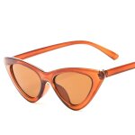 Lunettes de soleil yeux de chat pour femmes , petit triangle, vintage, rouge, tendance, streetwear,  uv400 ...