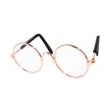 Lunettes de soleil rondes r�fl�chissantes pour animaux de compagnie, jolis accessoires vintage pour petits ...