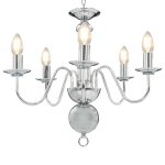 Lustre classique 50 x 45 cm ambiance chaleureuse salle a manger salon en m�tal argent� helloshop26 02 ...