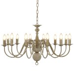 Lustre classique el�gant design antique salle a manger 80 x 45 cm en m�tal blanc antique helloshop26 ...