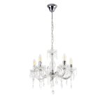 Lustre el�gant luminaire suspendue lampe suspension m�tal et plastique 5 x e14 diam�tre Ø : env. 35 ...