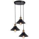 Lustre industriel vintage 3 lumiere suspension industrielle design vintage industriel lustre plafond ...