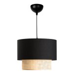 Lustre lampe lumi�re suspendu suspension loughborough e27 hauteur 70 cm noir jaune helloshop26 03 0007542 ...