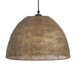 Lustre en m�tal dor� patin�