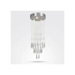 Lustre moderne cxgleaming en cristal, design luxe, 3 x douille gu10, ampoules non incluses, hauteur 77 ...
