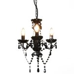 Lustre rond design extravagant 36 x 42 cm charme el�gant ambiance cosy en m�tal noir helloshop26 02 0046404 ...