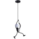 Lustre suspension salon e27 fer gens lustre chambre enfant, cr�atif dessin anim� lustre salon