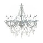 Lustre v�nitien baroque 160 x 80 cm 12 feux style el�gant ambiance lumineuse en cristal transparent helloshop2 ...
