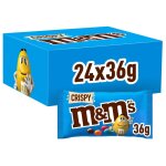 M&m's crispy garniture riz souffl� croustillant 24x36g snack chocolat c�r�ales gourmandise 864g