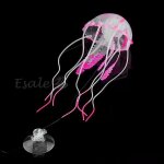 Méduse artificielle rose en plastique décoration aquarium Méduse artificielle rose en plastique décoration aquarium