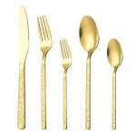 M�nag�re 20 pi�ces en acier inoxydable, service de no�l pour 4 personnes, dor�