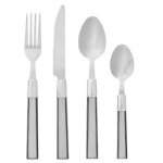 M�nag�re inox 24 pi�ces  tamar  22cm gris